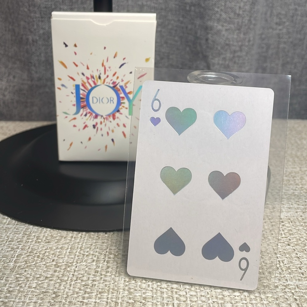 Dior Joy Playing Card: Six of Hearts